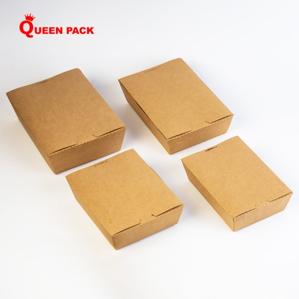 Hộp giấy Kraft QP-B - Bao Bì Thực Phẩm Queen Pack - Công ty TNHH Queen Pack